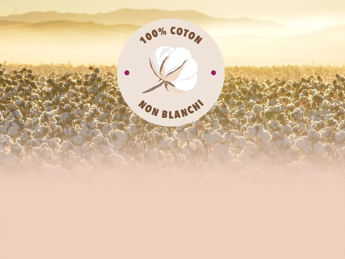 Cotons non blanchis et composés de fibres de coton d'origine naturelle 