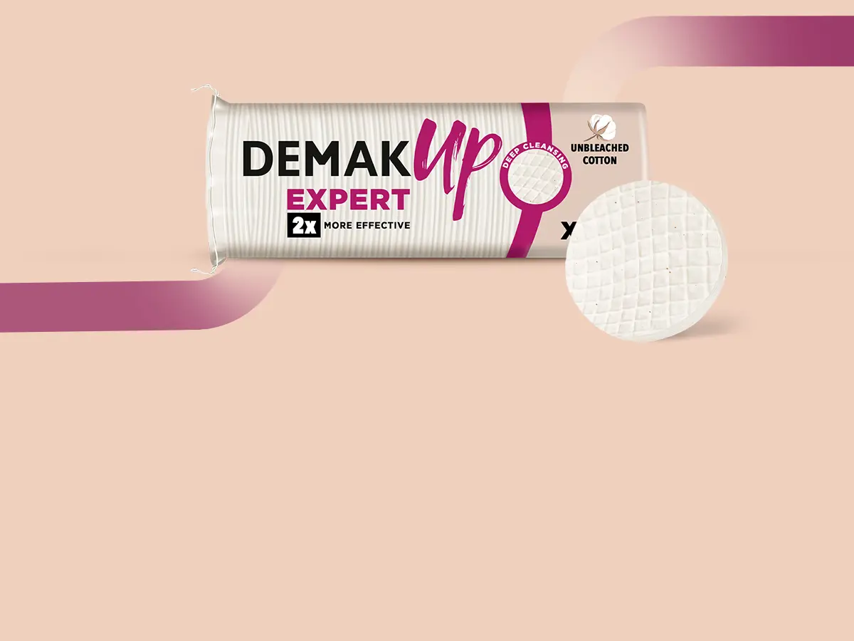 Our ultra-efficient cotton pads with honeycomb structure